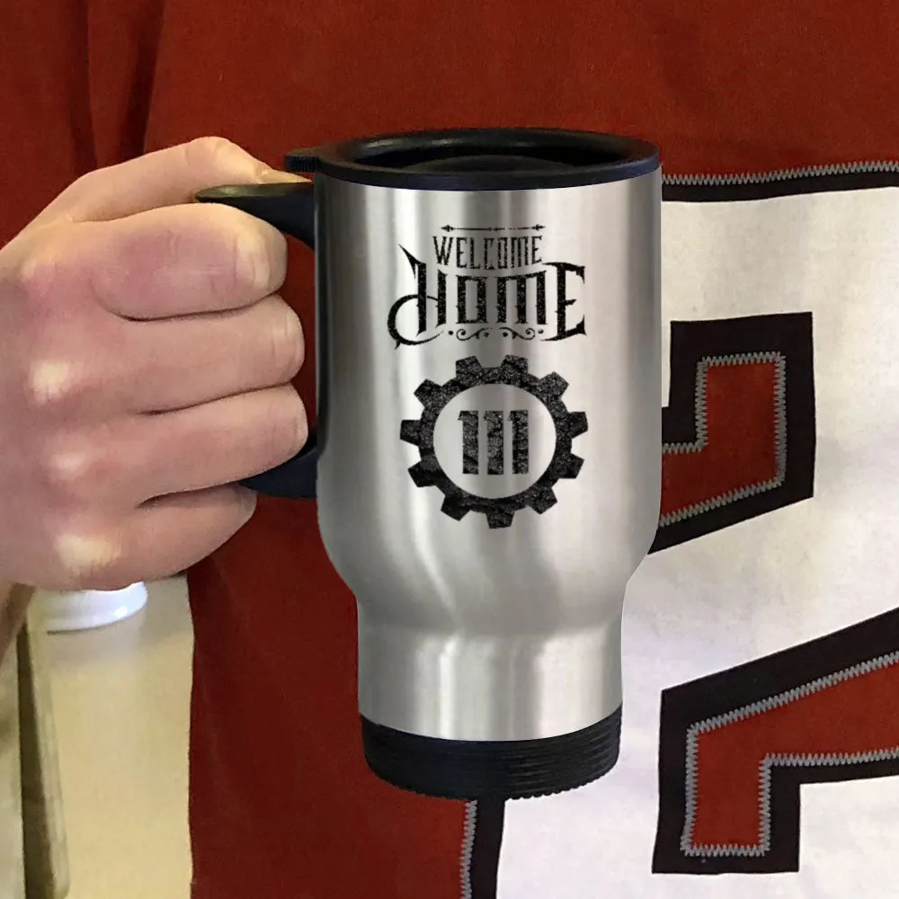 Metal Coffee and Tea Travel Mug Welcome Home