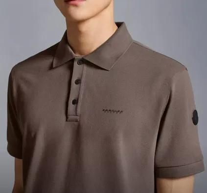 MONCLER  |Plain Cotton Short Sleeves Logos on the Sleeves Logo Polos