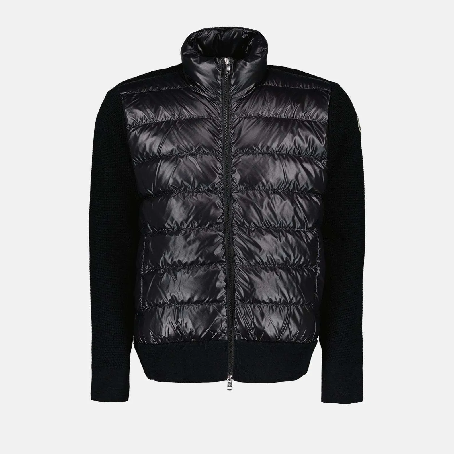 MONCLER  |Wool Blended Fabrics Street Style Logos on the Sleeves Logo