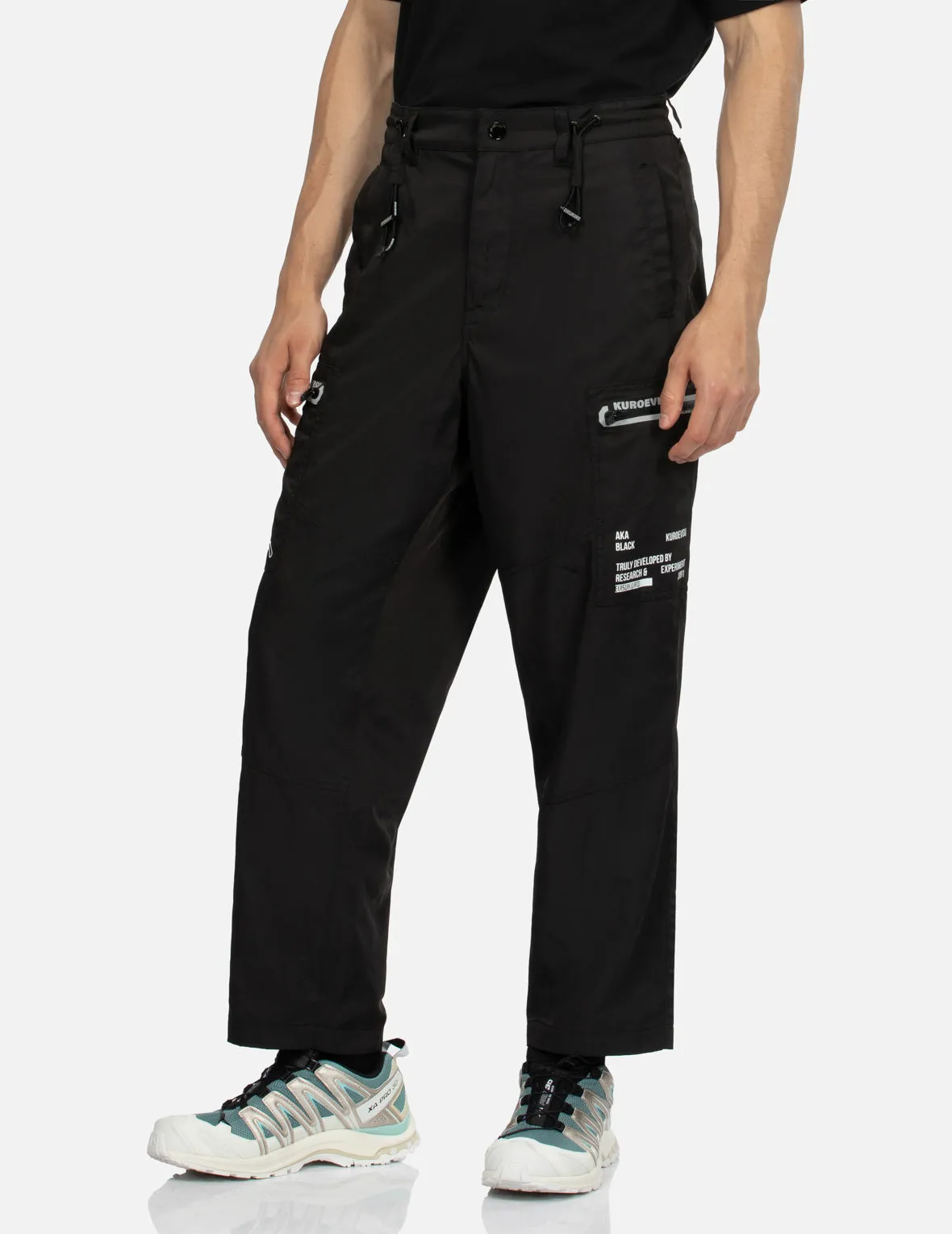 Multiple Reflective Zipper Regular Fit Pants