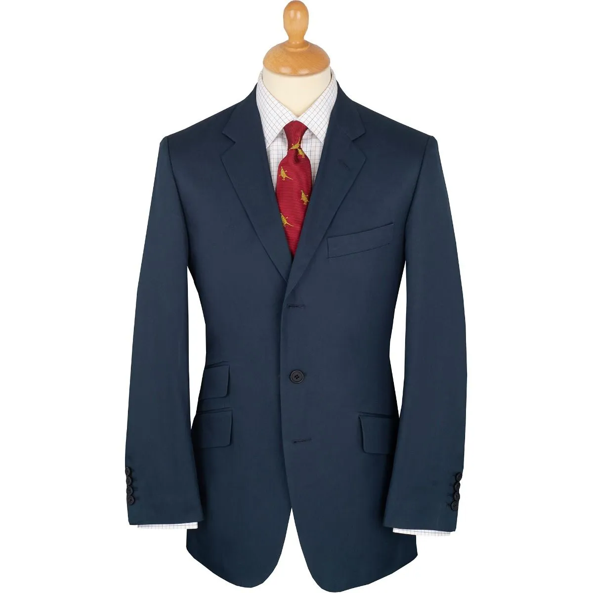 Navy Cotton Gabardine Drill Suit Jacket