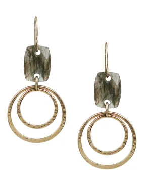 NEBULA EARRING LARGE LABRADORITE