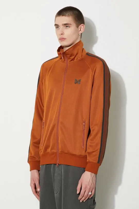 Needles sweatshirt Track Jacket men's orange color OT226