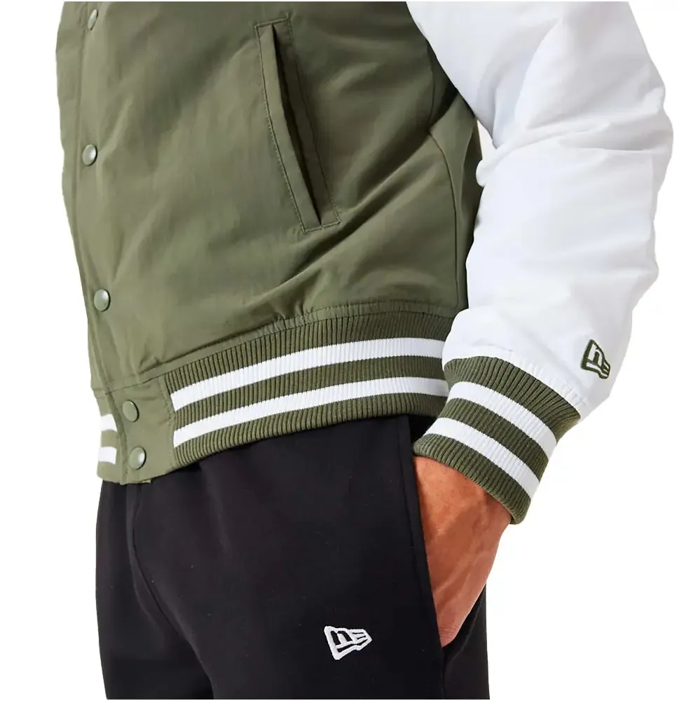 New York Yankees Mlb Team Logo Medium Green Bomber Jacket