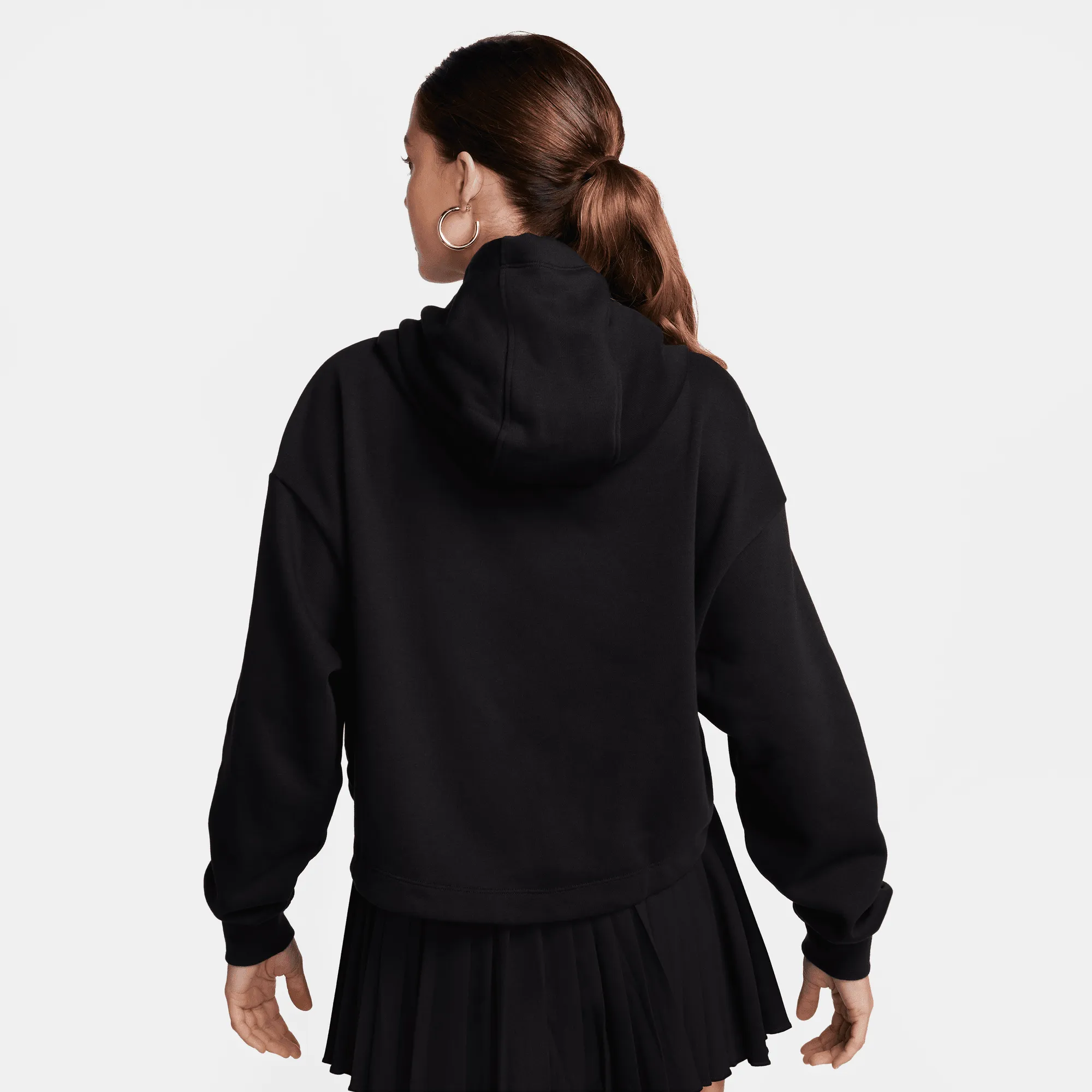 Nike Sportswear Air Women's Black Oversized Fleece Pullover Hoodie