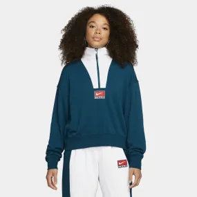 Nike Sportswear Team Nike Blue Half-Zip Fleece Top