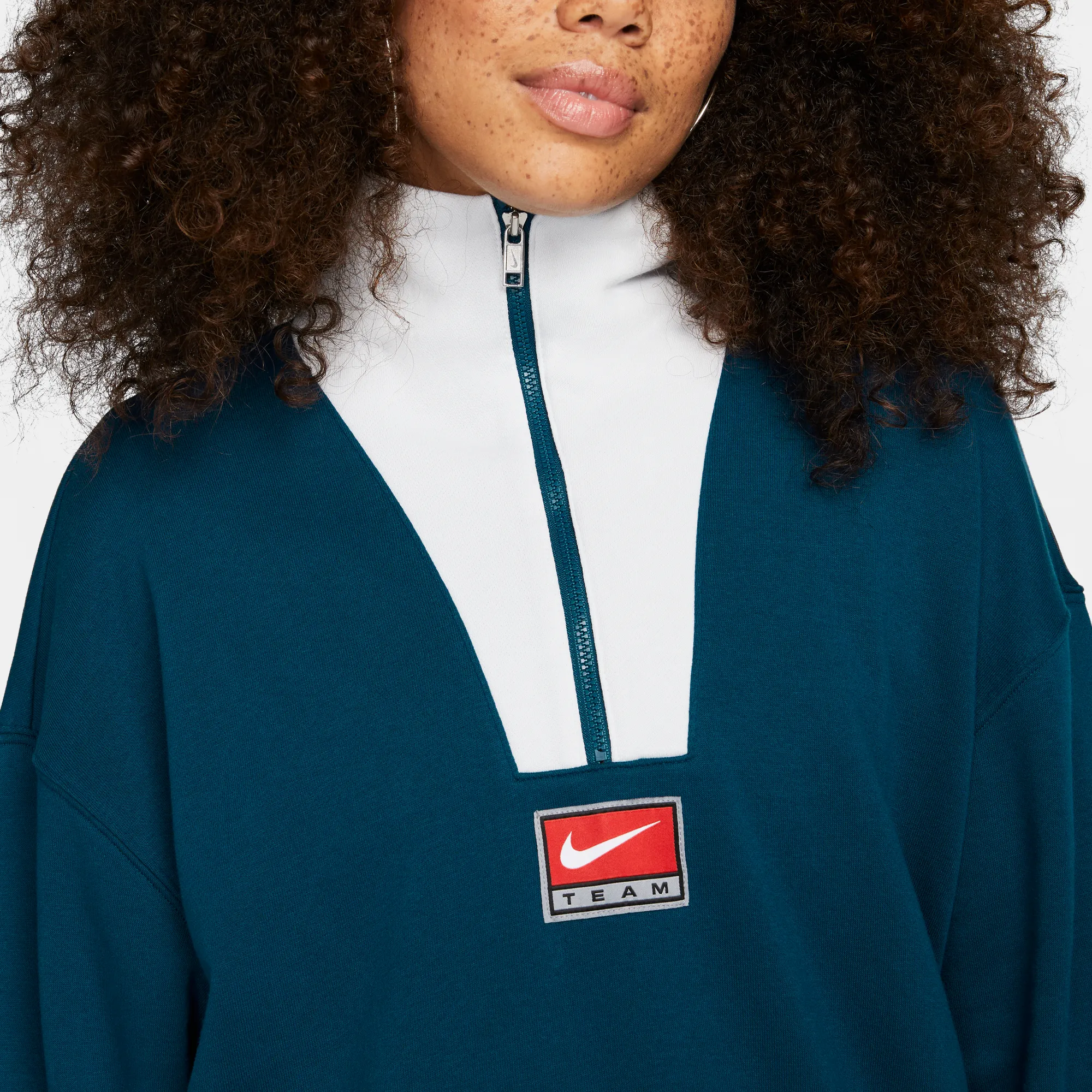 Nike Sportswear Team Nike Blue Half-Zip Fleece Top