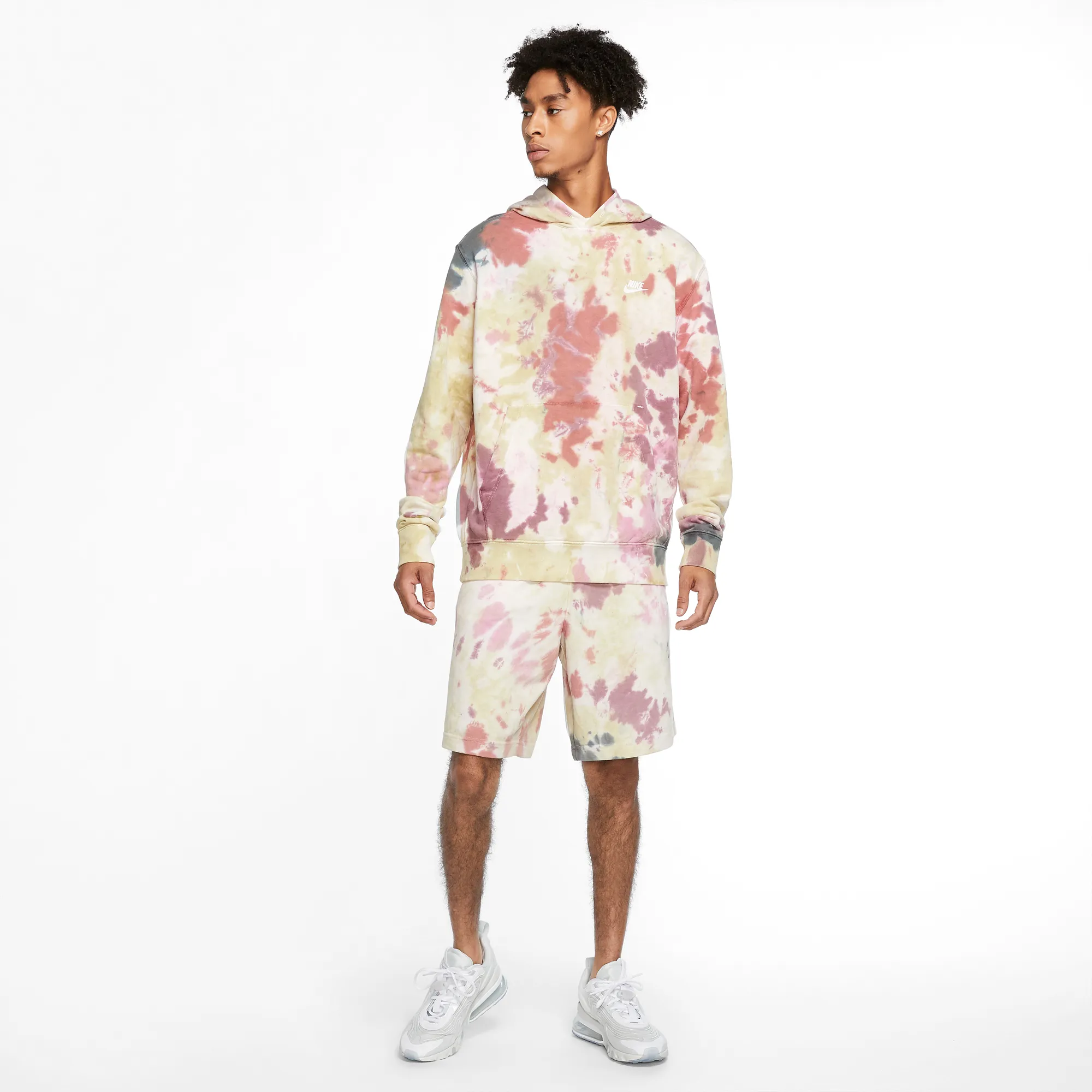 NIKE SPORTSWEAR TIE-DYE PULLOVER HOODIE