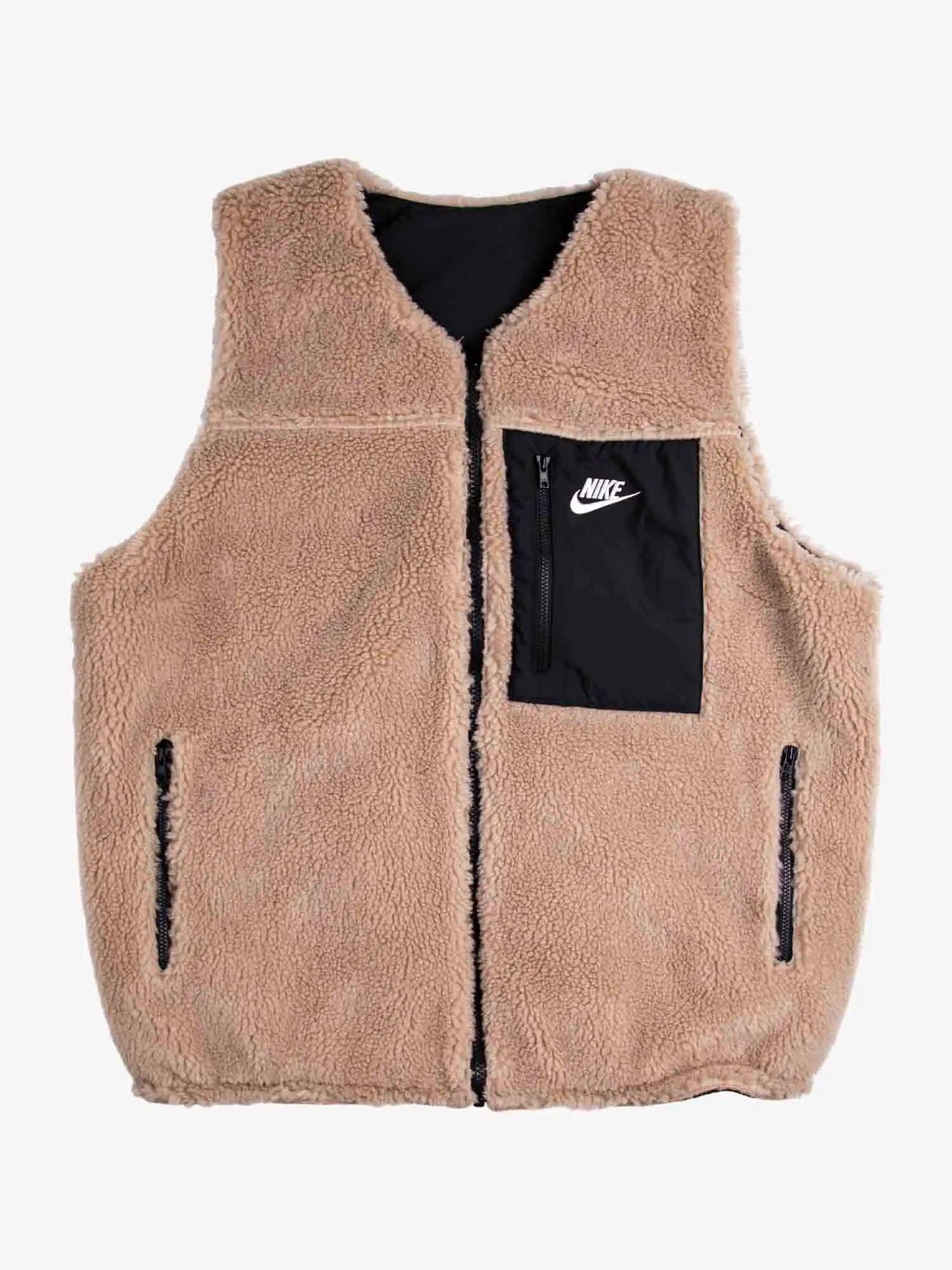 Nike Sportswear Winter Fleece Vest - Khaki / Black