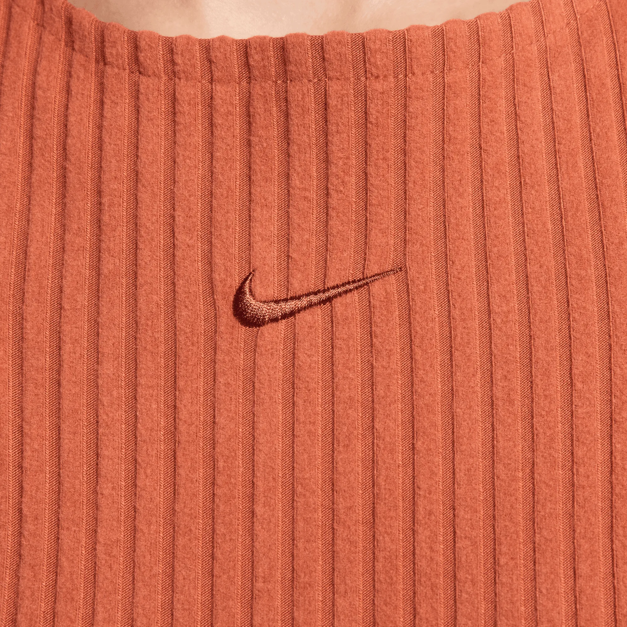 Nike Sportswear Women's Chill Knit Orange Slim Midi Dress