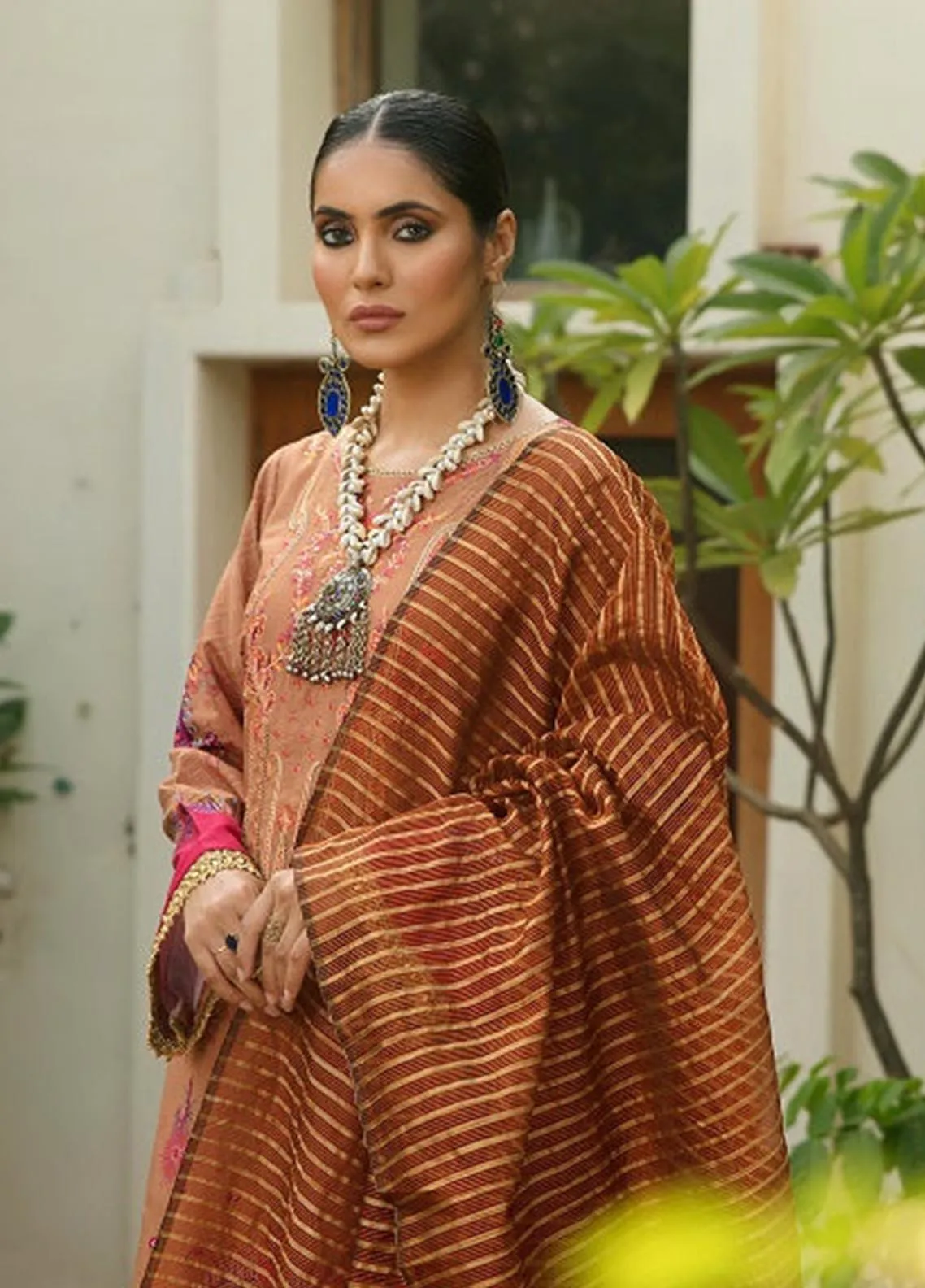 Nissa By Rajbari Embroidered Linen Unstitched 3 Piece Suit - 6A