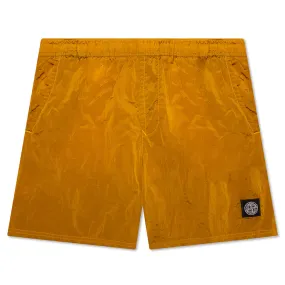 Nylon Metal Shorts - Orange