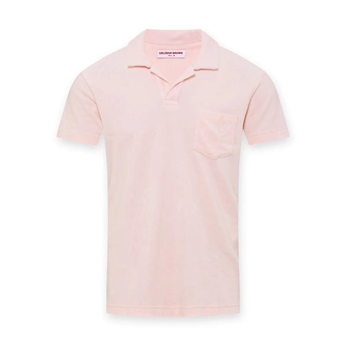 Orlebar Brown - Terry Towelling Polo in Rose