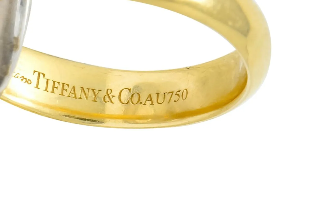 Paloma Picasso Tiffany & Co. 18 Karat Two-Tone Gold Melody Rolling Band Ring