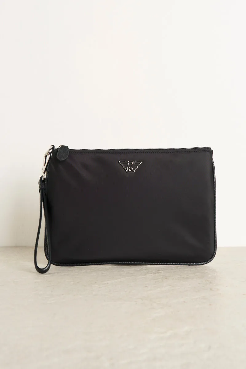 Pochette in nylon uomo