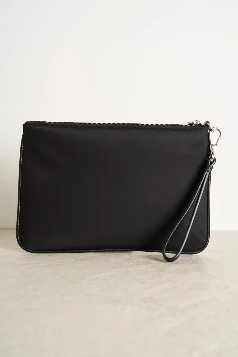 Pochette in nylon uomo