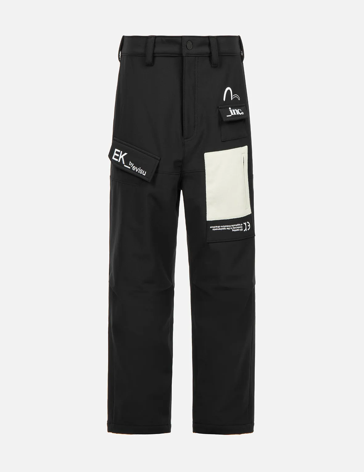 Pocket Patch Seagull Embroidered Pants