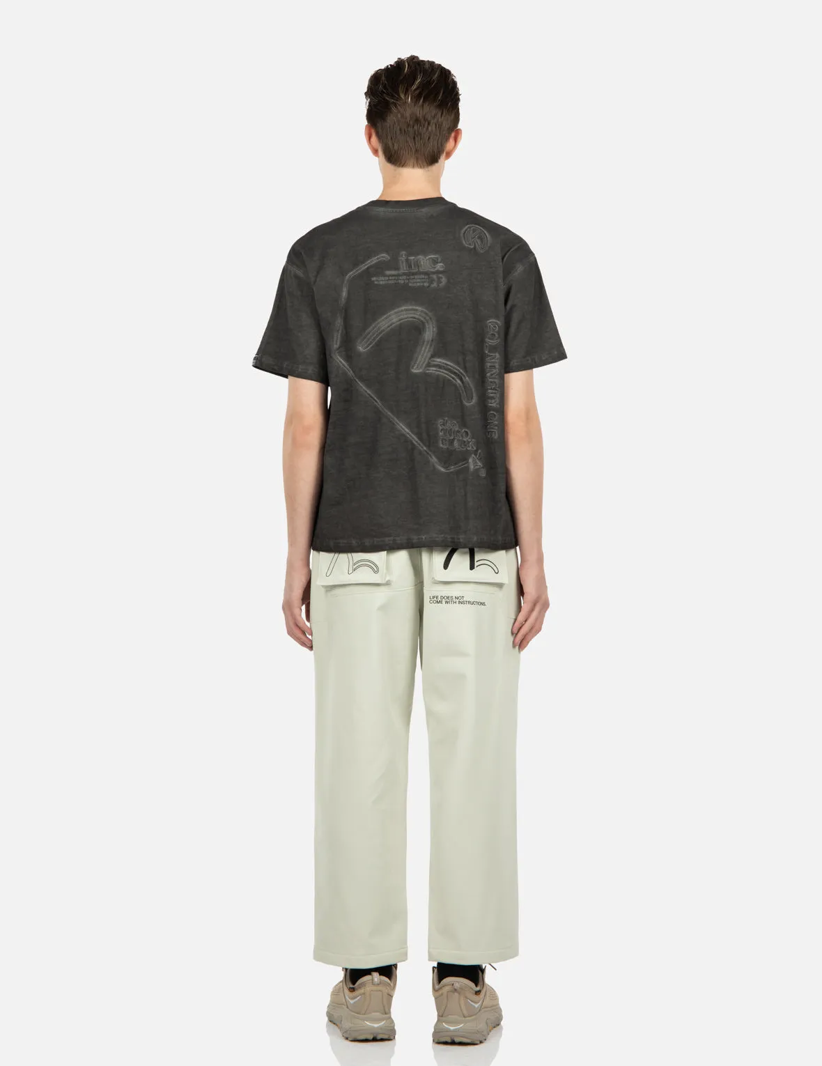 Pocket Patch Seagull Embroidered Pants