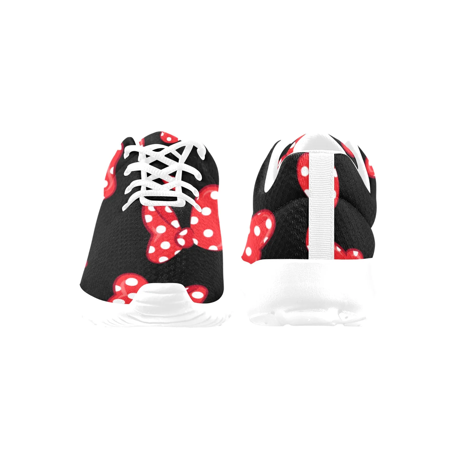 Polka Dot Bows Women's Athletic Shoes