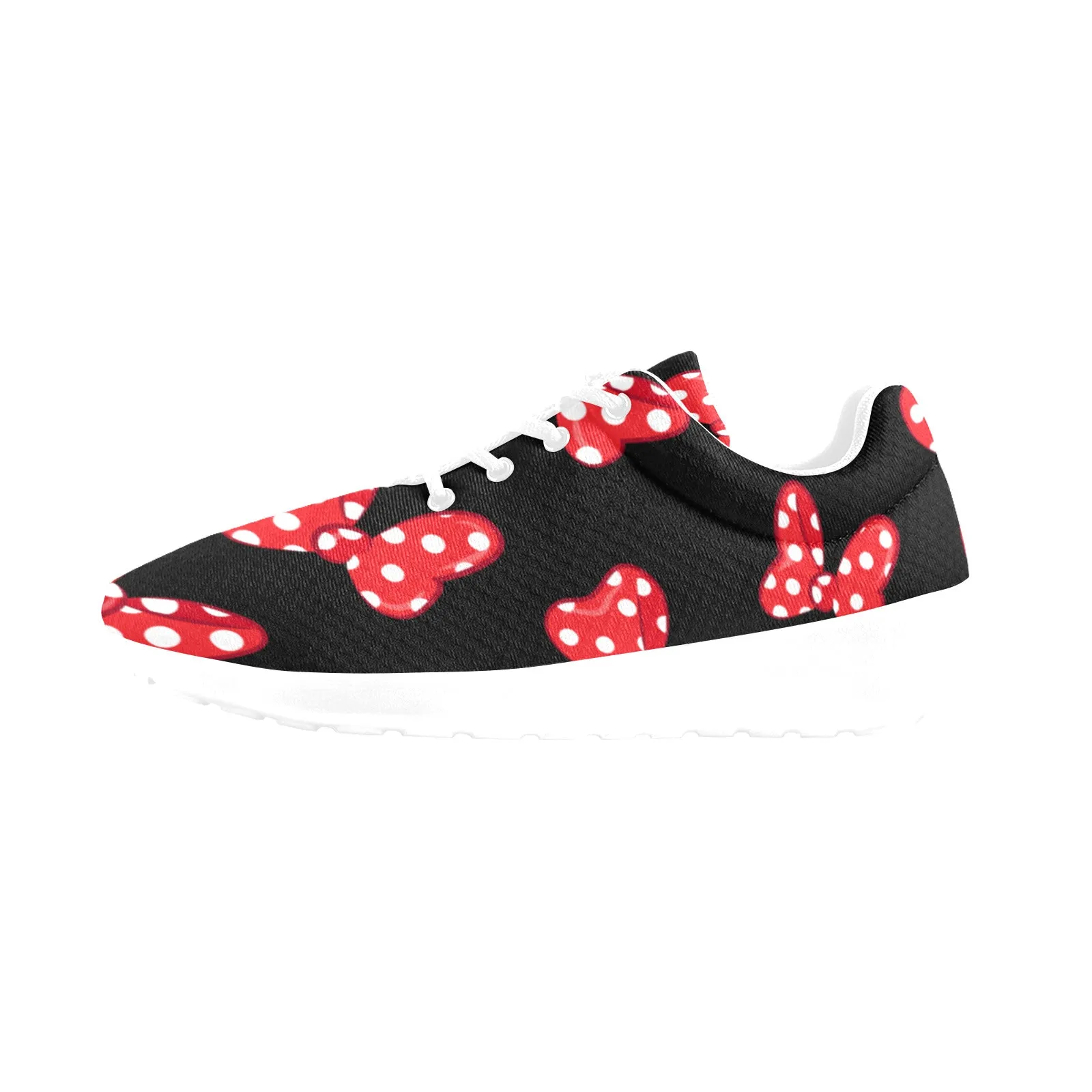 Polka Dot Bows Women's Athletic Shoes