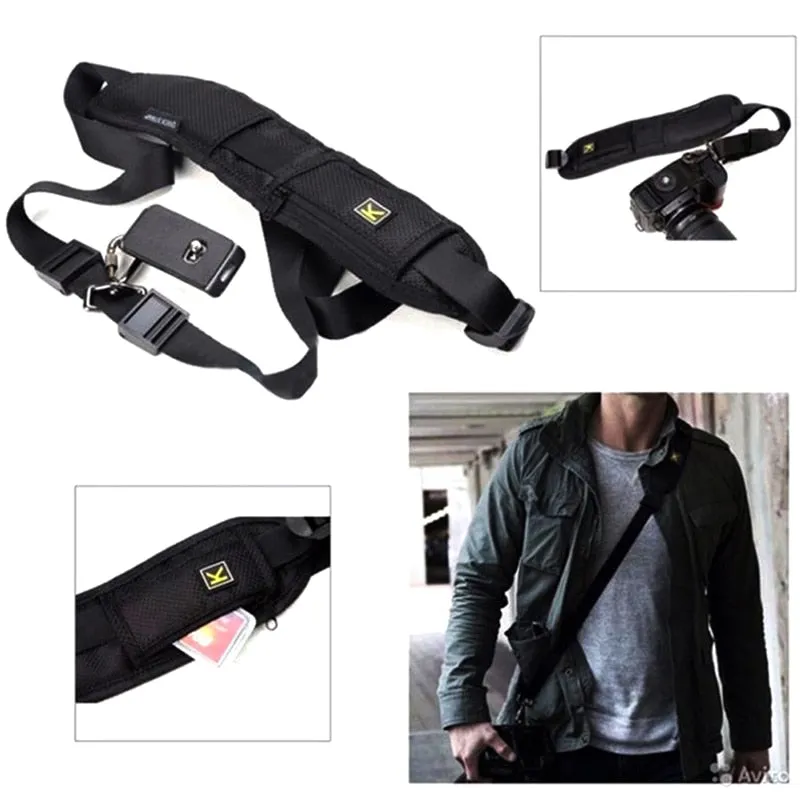 Portable Single Shoulder Sling Belt Strap for DSLR Digital SLR Camera