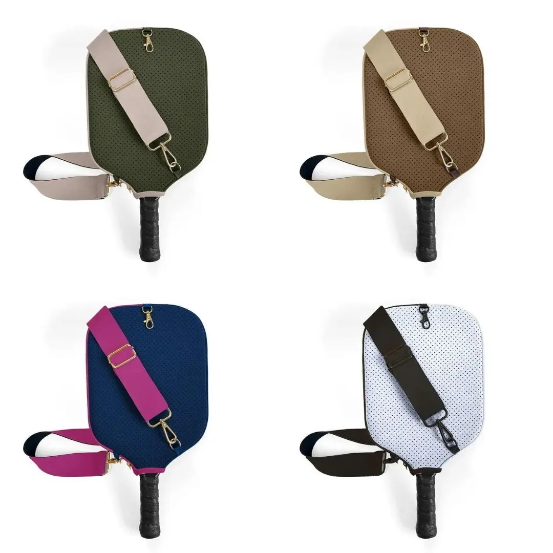 PREORDER: Pickleball Paddle Cover with Strap in Solid Colors