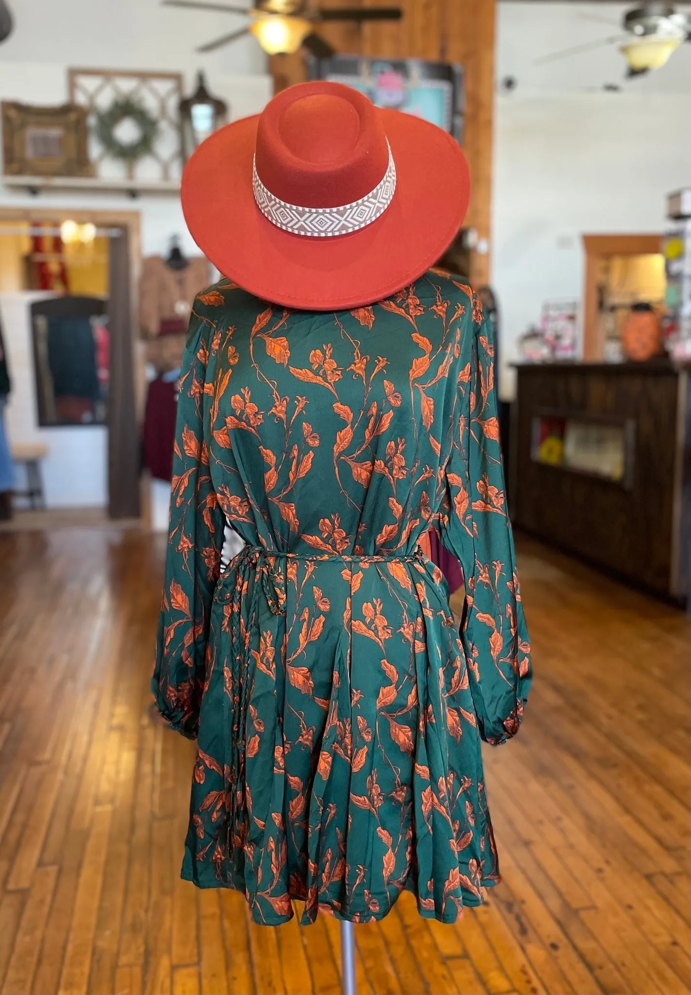 Printed in Fall Dress