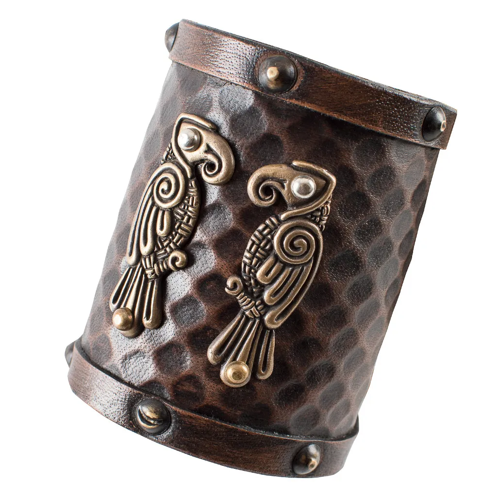 Raven Leather Wristguard