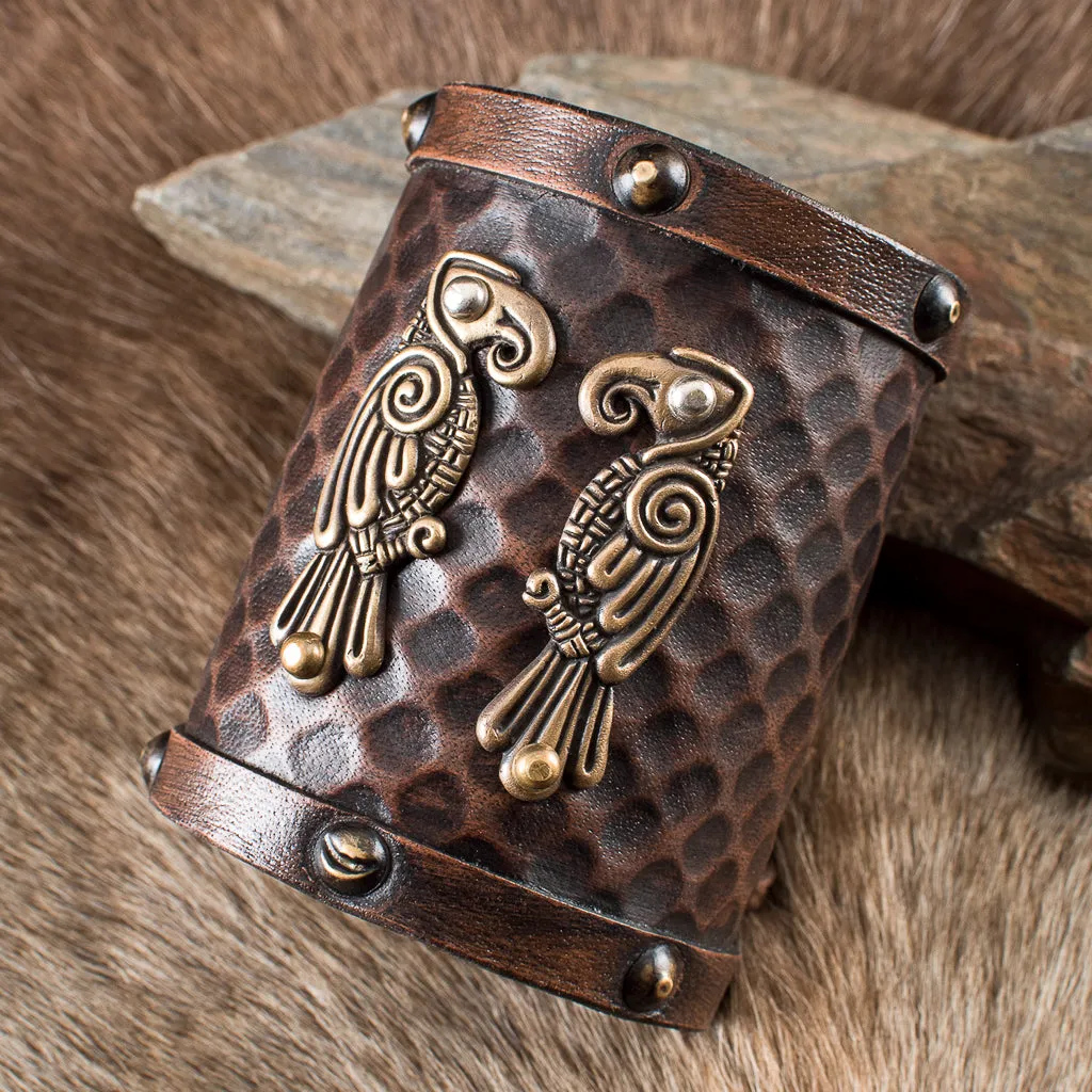 Raven Leather Wristguard