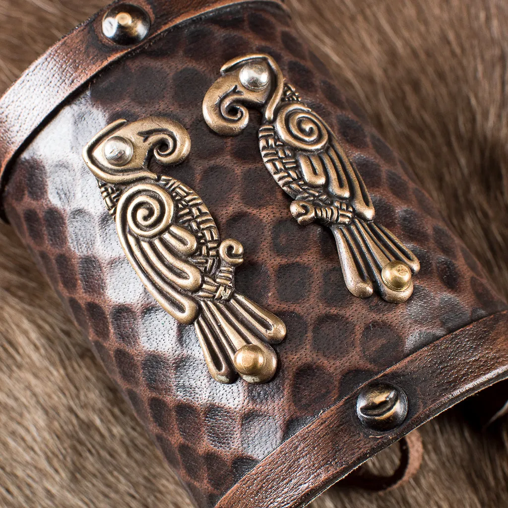 Raven Leather Wristguard