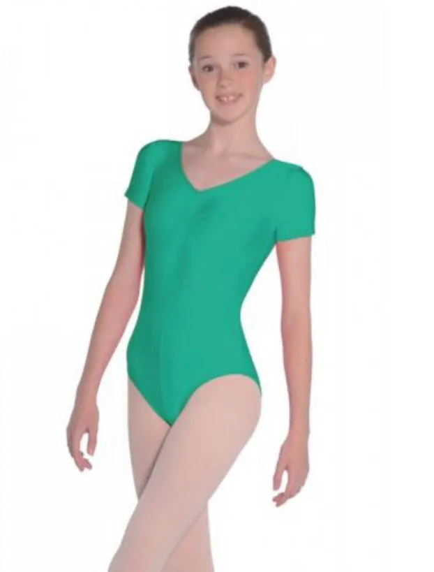 Roch Valley “Jeanette” Short Sleeved Nylon/Lycra Leotard