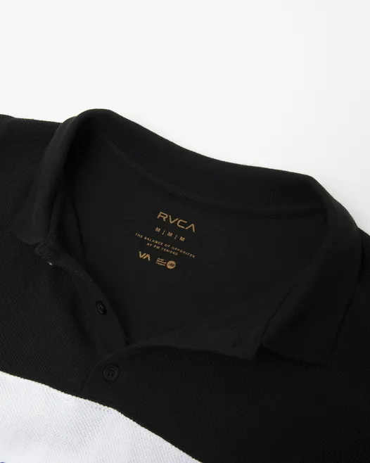 RVCA  |Plain Short Sleeves Logo Polos