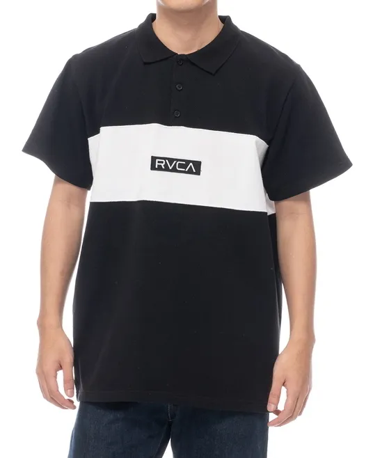 RVCA  |Plain Short Sleeves Logo Polos