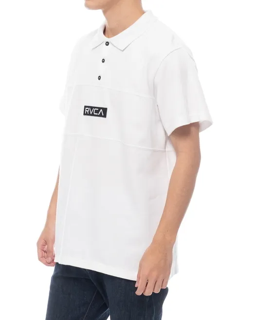 RVCA  |Plain Short Sleeves Logo Polos