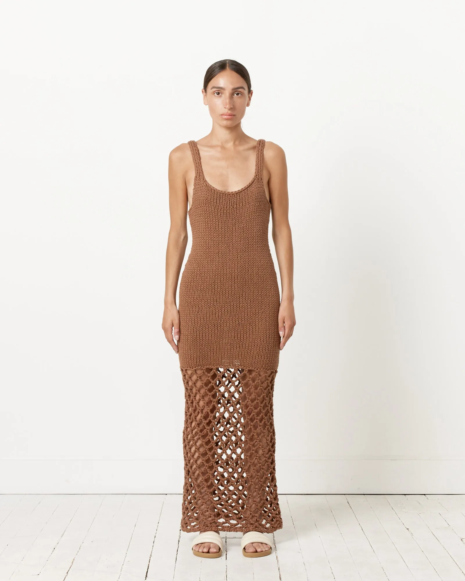 Sade Dress in Brown