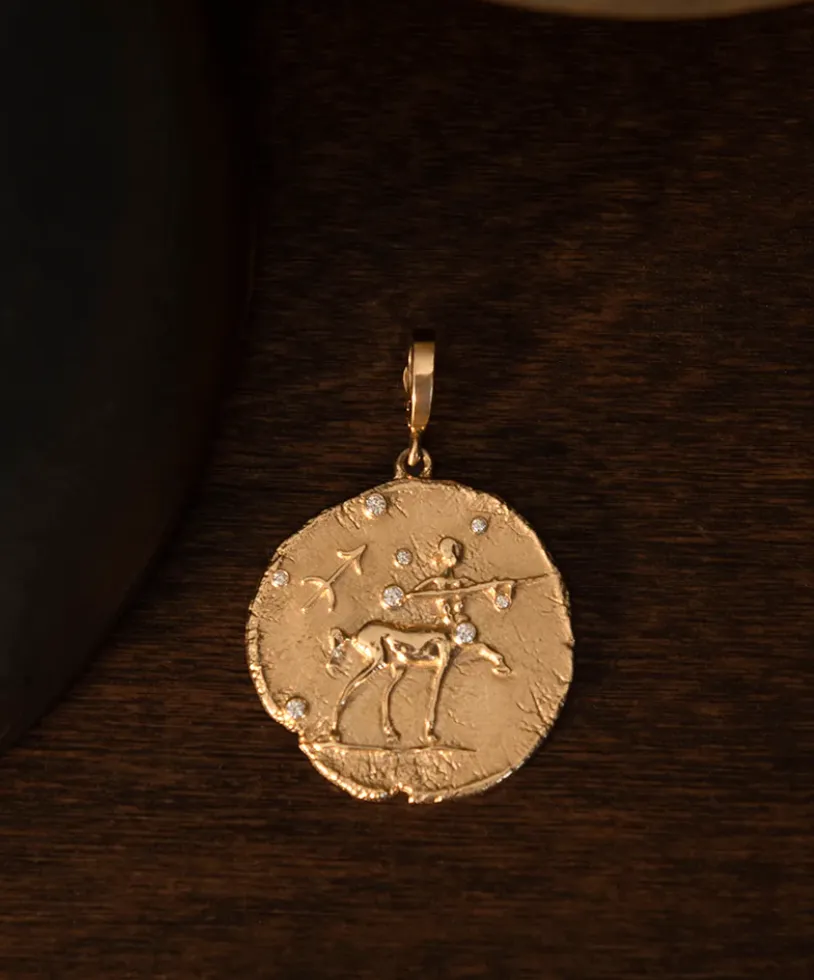 SAGITTARIUS-LARGE-COIN-CHARM