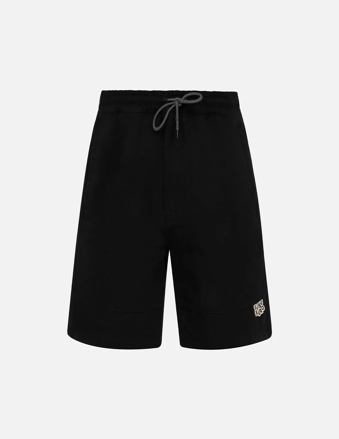 Seagull and Logo Print Relax Fit Panel Shorts