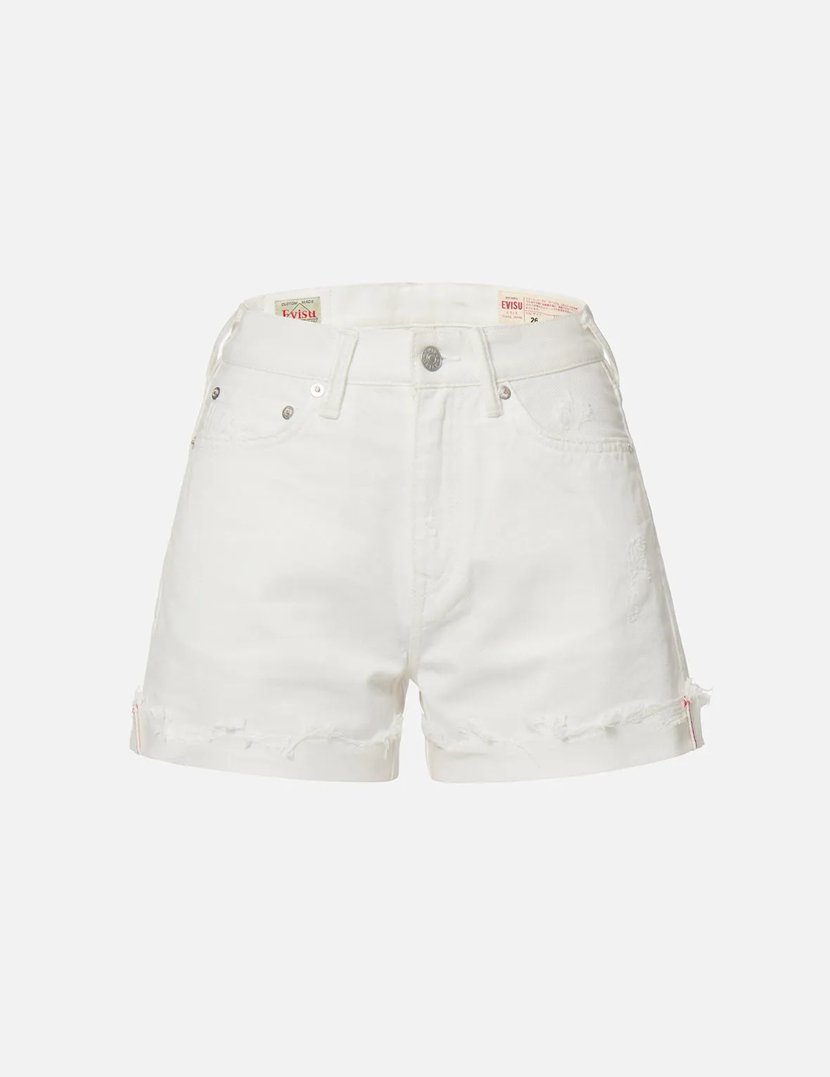 Seagull Embroidery Denim Shorts