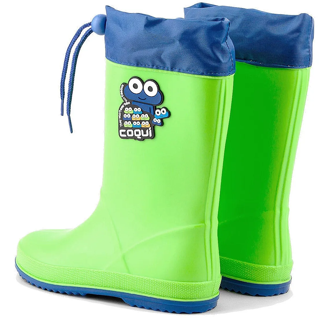 shoes Coqui 8508/Rainy Collar - Lime/Royal - kid´s