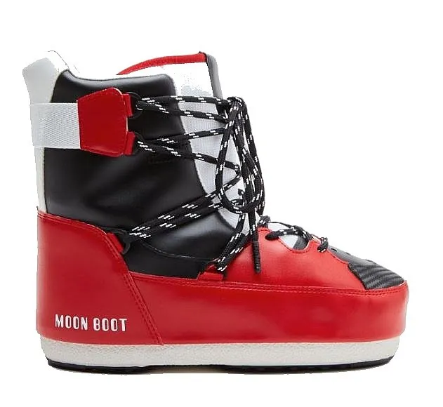 shoes Tecnica Moon Boot Icon Sneaker Mid - White/Red/Black