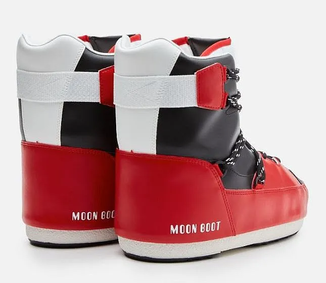 shoes Tecnica Moon Boot Icon Sneaker Mid - White/Red/Black