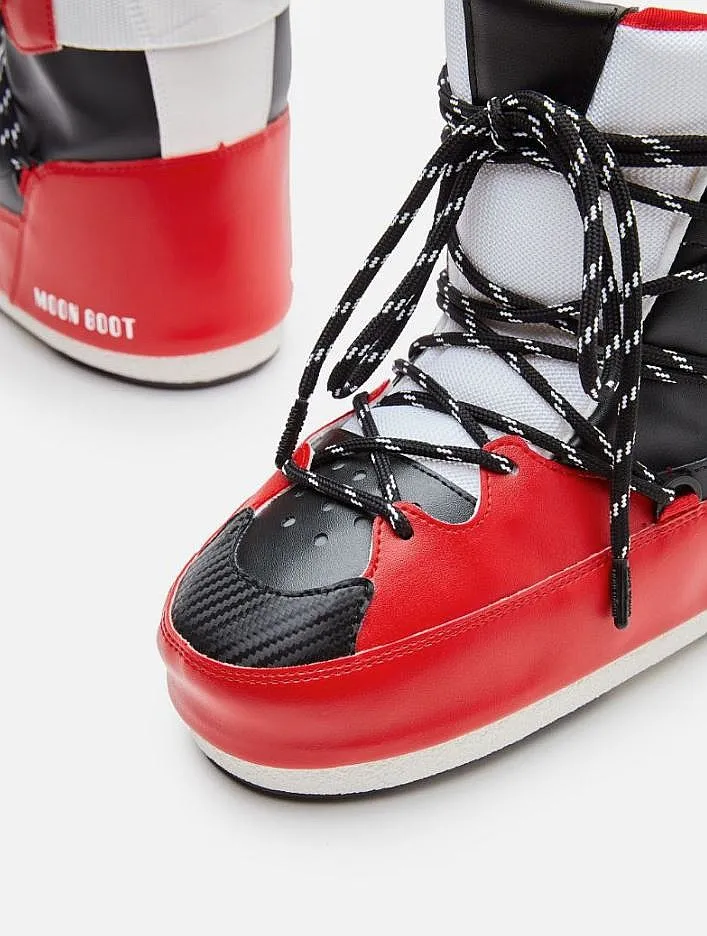 shoes Tecnica Moon Boot Icon Sneaker Mid - White/Red/Black