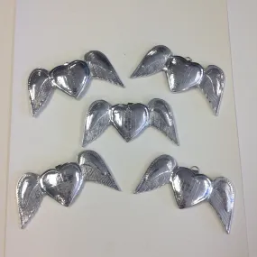 Small Pewter Hearts