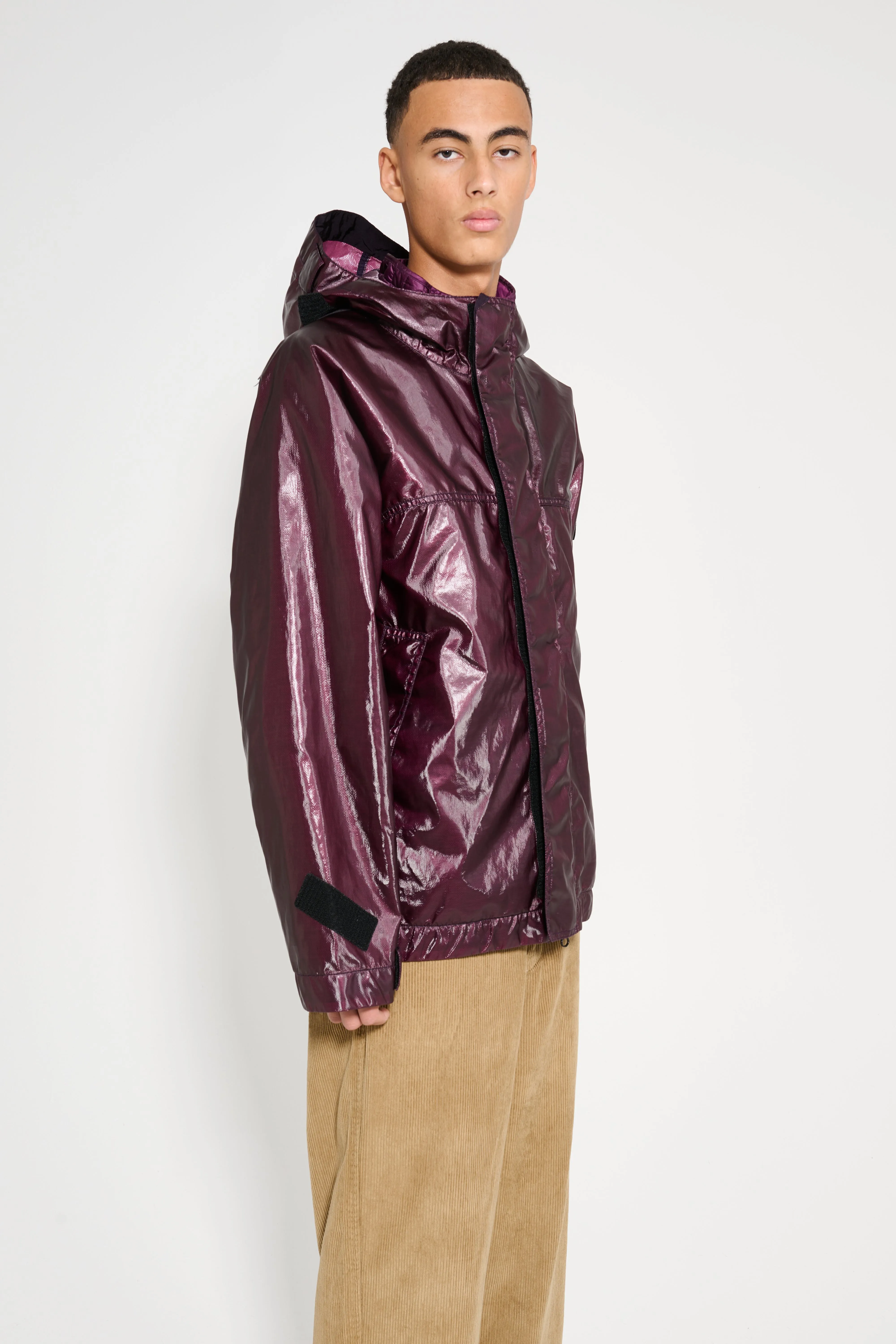 Stone Island Glass Cover T-C Jacket Dark Burgundy