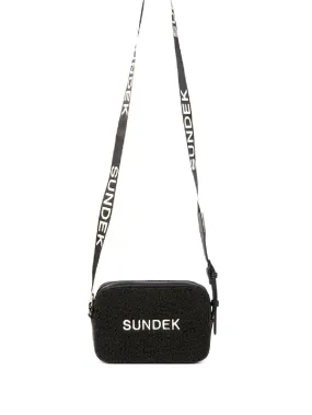 Sundek Tracolla Donna Bicolor Camera Bag Aw670abp0600 Nero