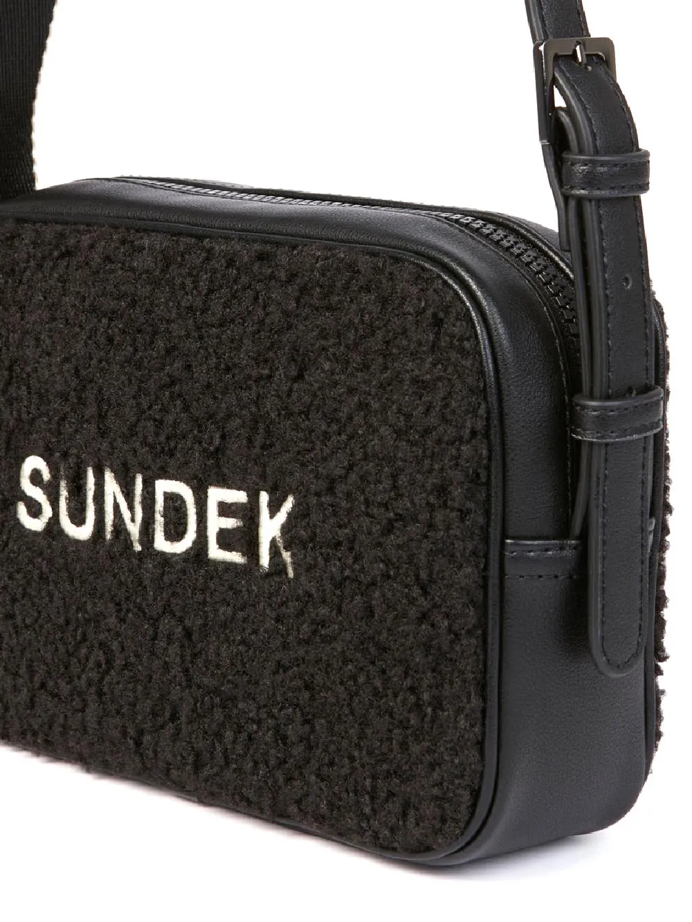 Sundek Tracolla Donna Bicolor Camera Bag Aw670abp0600 Nero