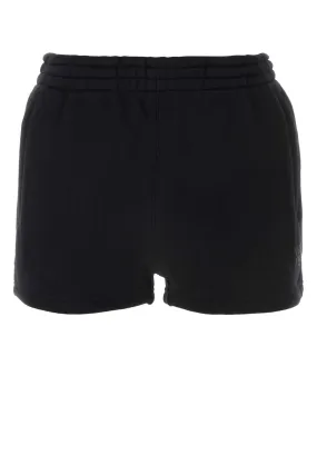 T By Alexander Wang Black Cotton Shorts