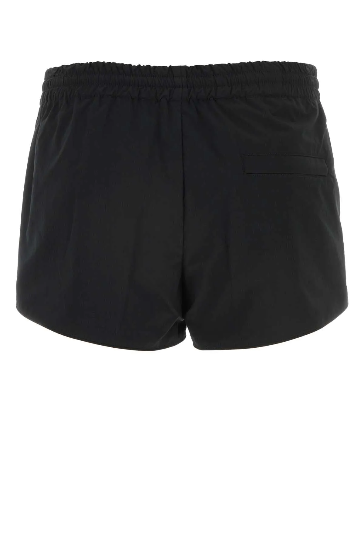 T By Alexander Wang Black Polyester Blend Shorts