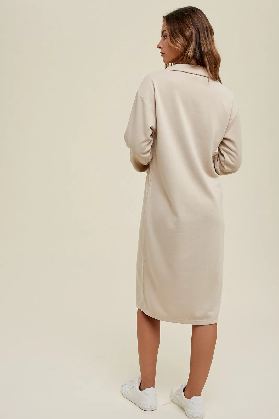 The Hardy Half-Zip Mock Neck Dress