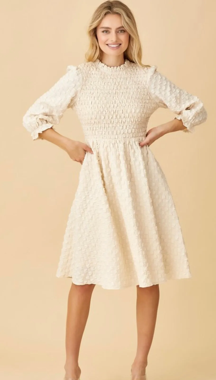 The Melanie Ivory Dress